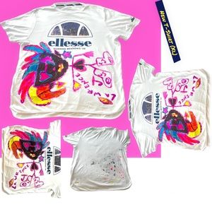 Preloved ellesse t shirt. Revamped by me